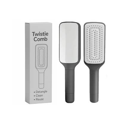 💜 SilkyBrush™ – Self-Cleaning Detangling Hair Brush